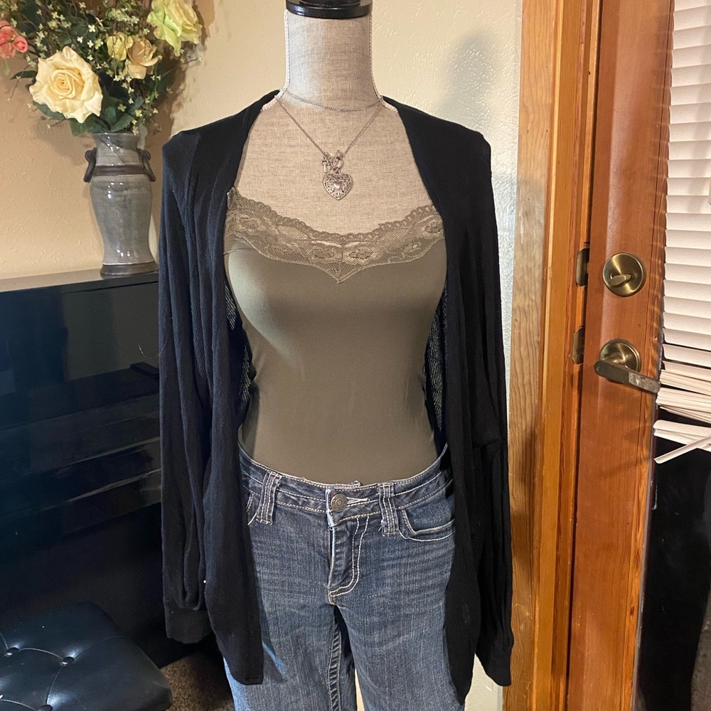 Olive Green Lace Trim tank Top